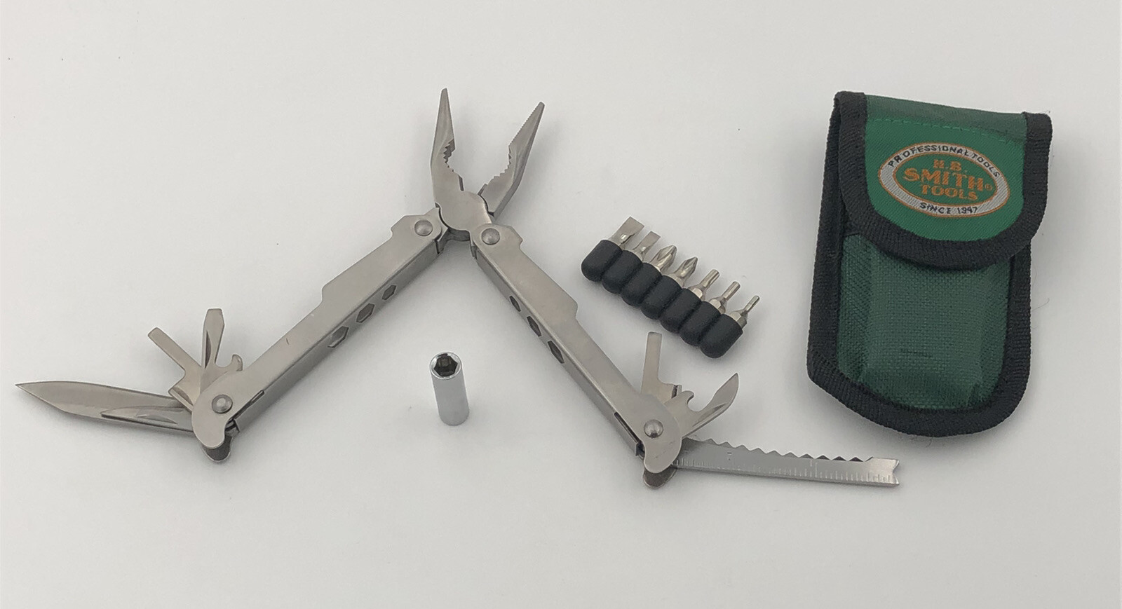 H.B. Smith Tools Multi Function Tool Set Multi-Tool With Nylon Belt Case