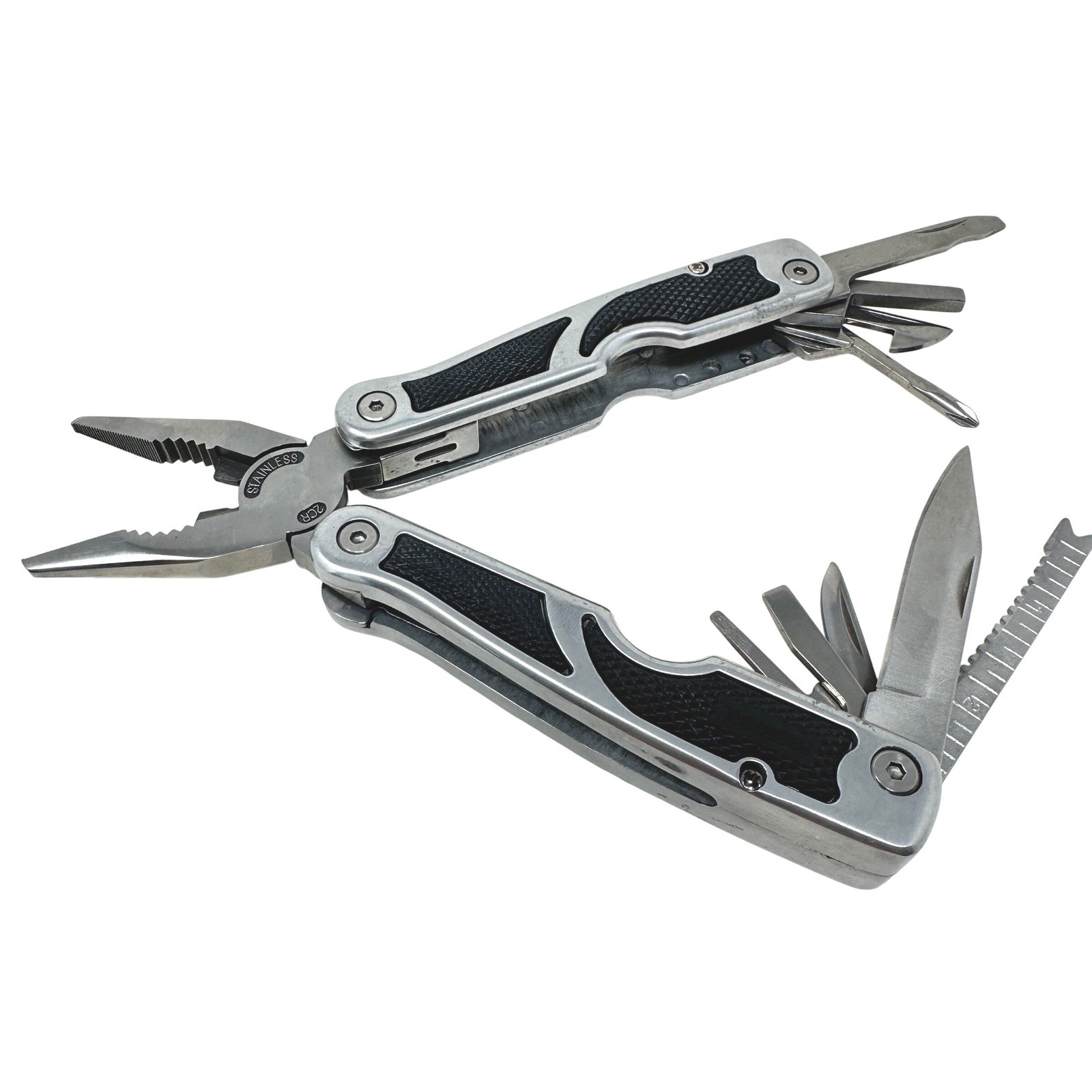 Protocol Stainless Steel MultiTool Pliers Knife Saw Nylon Sheath EDC Utility Kit