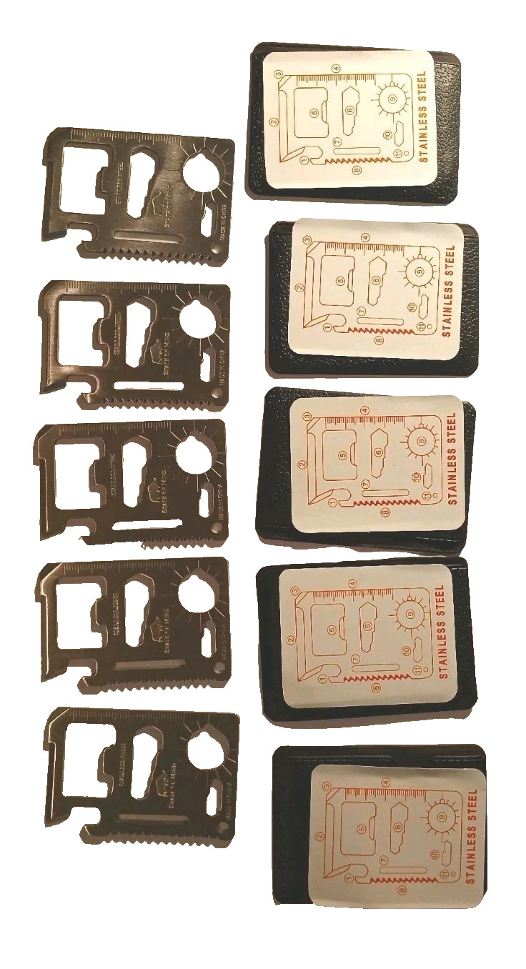 Multi-purpose pocket survival tool key, Pack Of 5