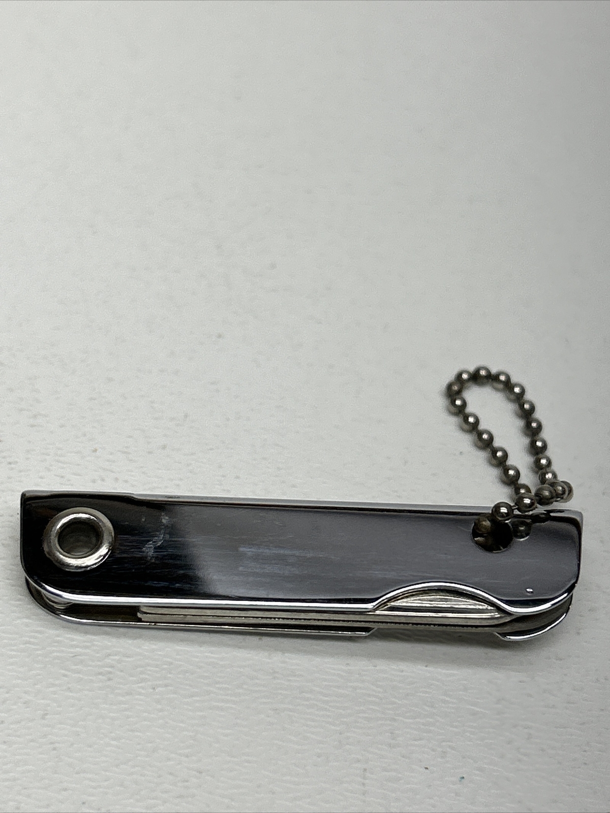 MOAC Micro Multitool Utility Keychain, Silver Tone