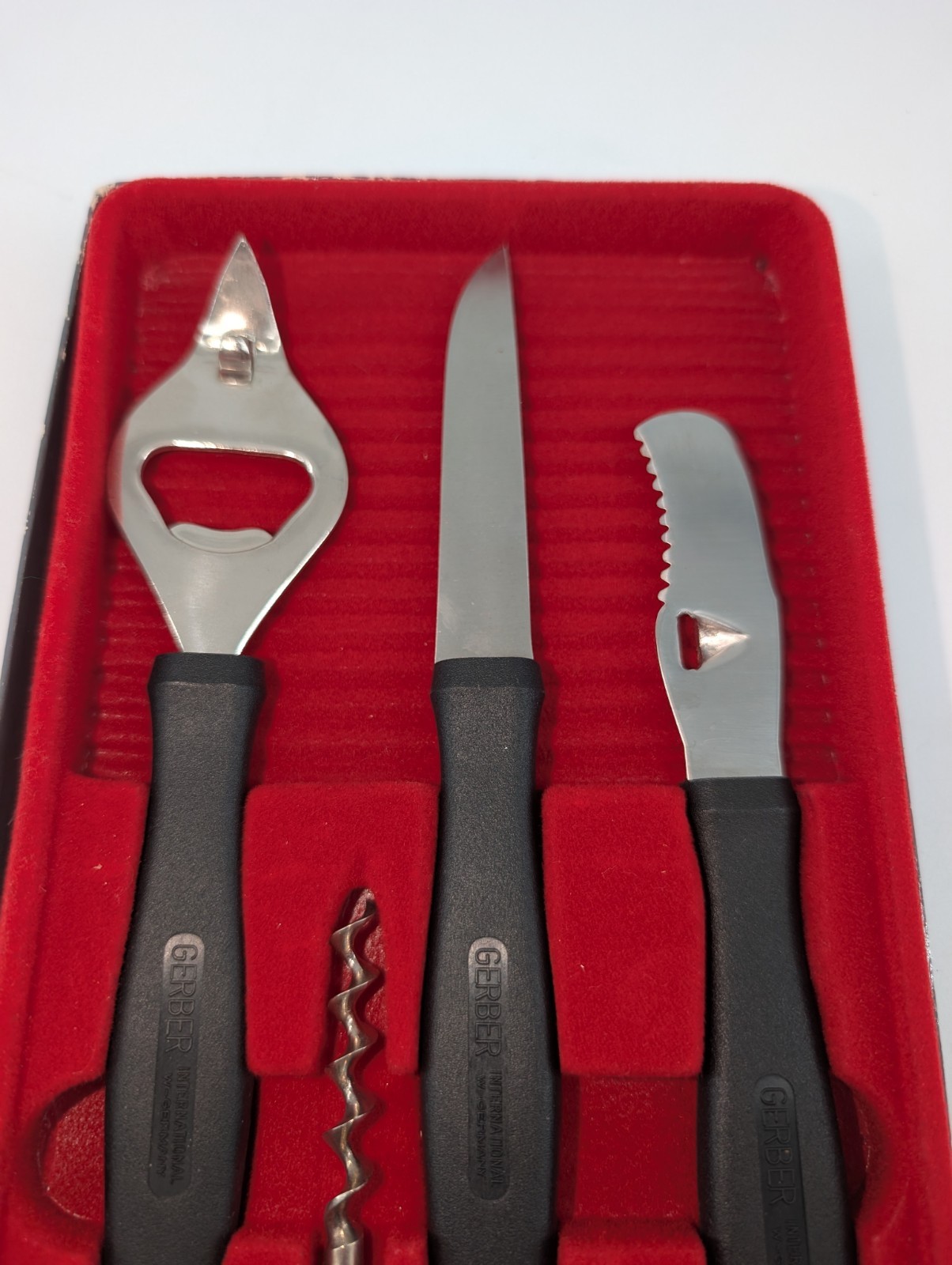 GERBER 3054 Gadget Gift 4pc Bar Set Unused Germany