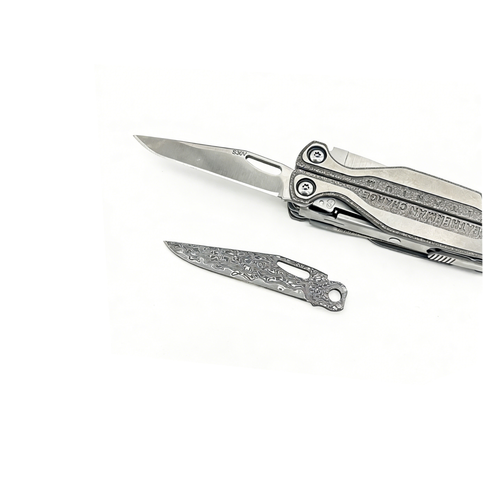 USA VG10 Damascus Replacement Blade for Leatherman Charge TTi Wave Signal