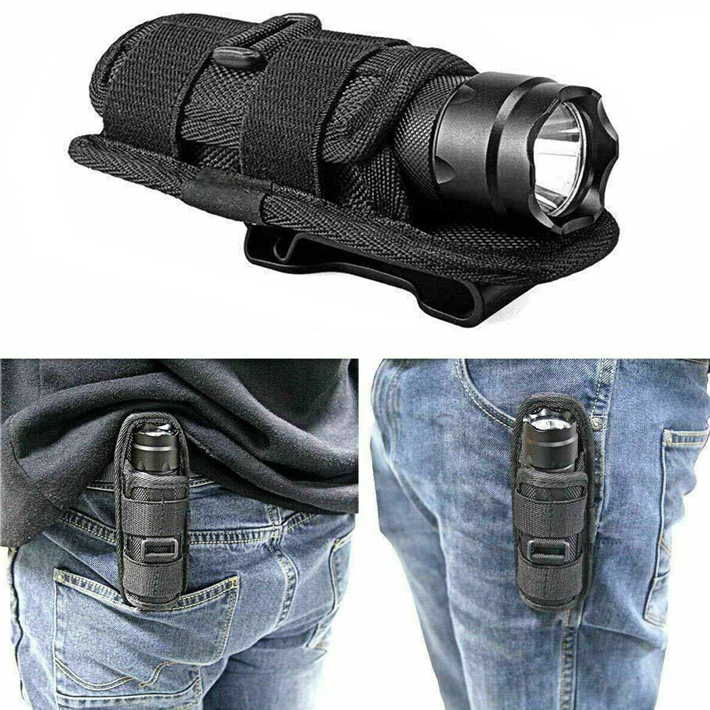 360° Rotatable Multifunctional Flashlight Case Universal Outdoor Pouch