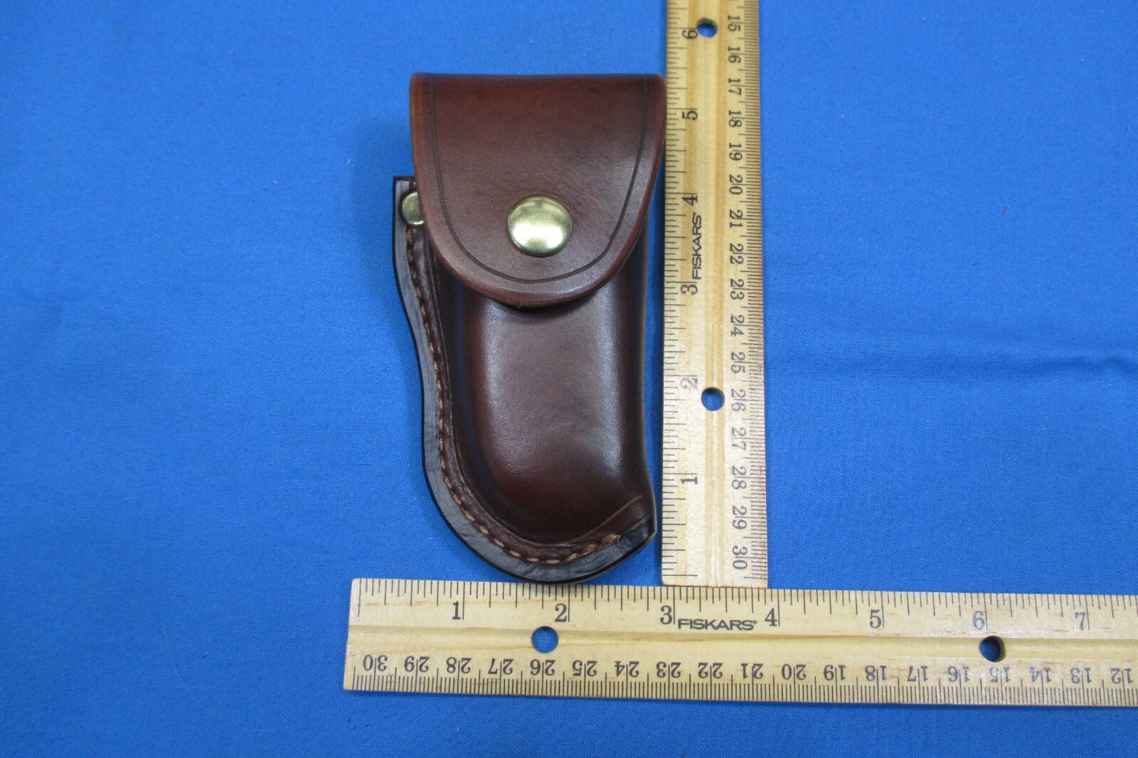 Leather Sheath LEATHERMAN WAVE MULTI TOOL, Holster Shaped, WITH STEEL BELT CLIP