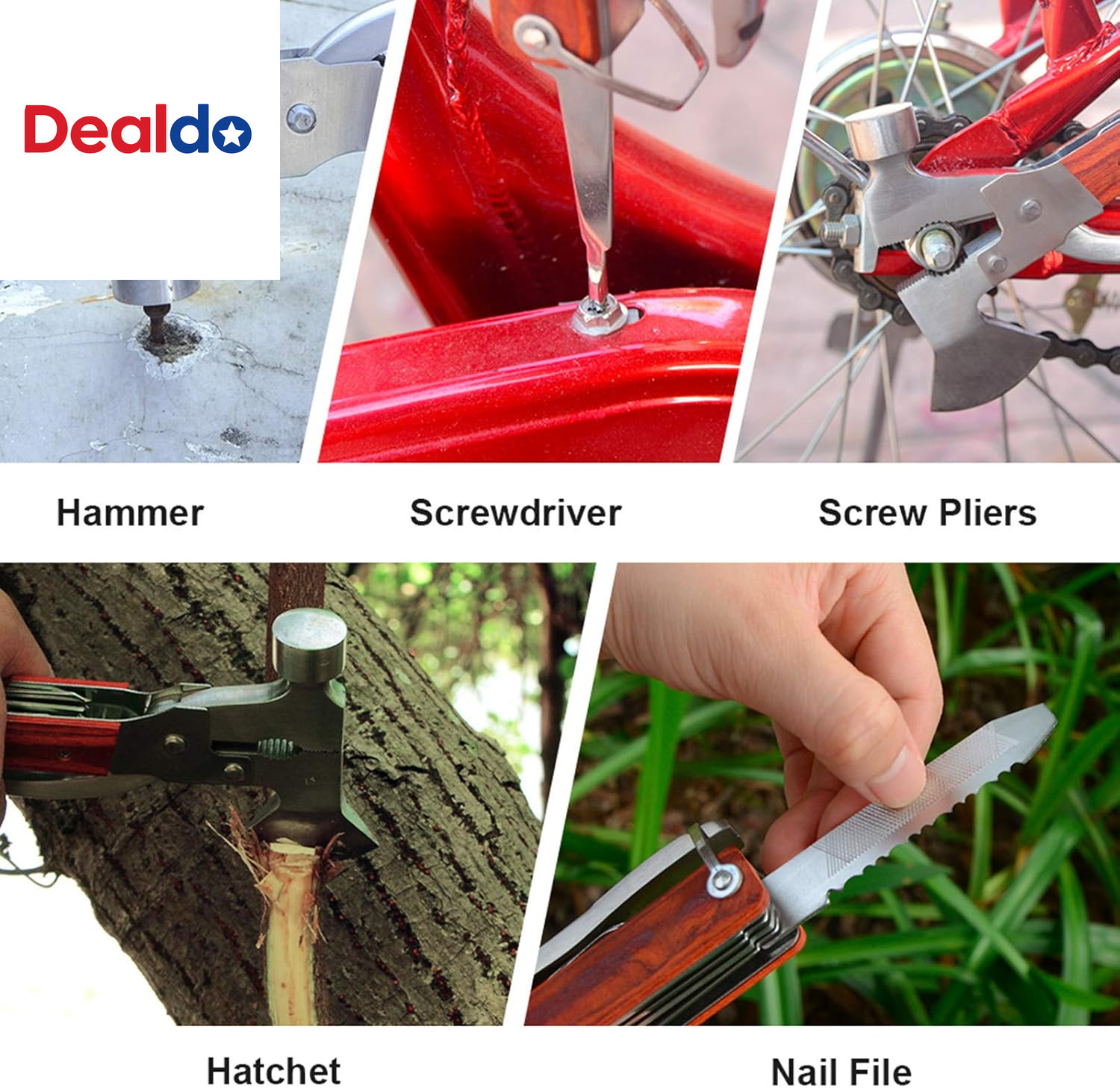 Camping Gear Multitool, Cool & Unique Birthday Gifts for Men Dad Husband Boyfrie