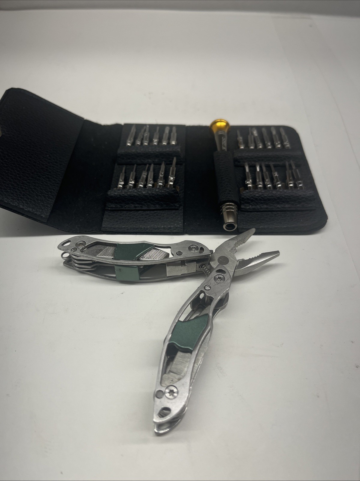 Small Multi tool and Mini Screw Diver Set with Case