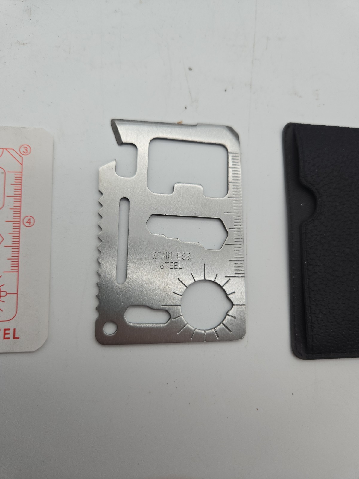 MULTIPURPOSE POCKET STAINLESS STEEL MULTI TOOL CARD WALLET SIZE
