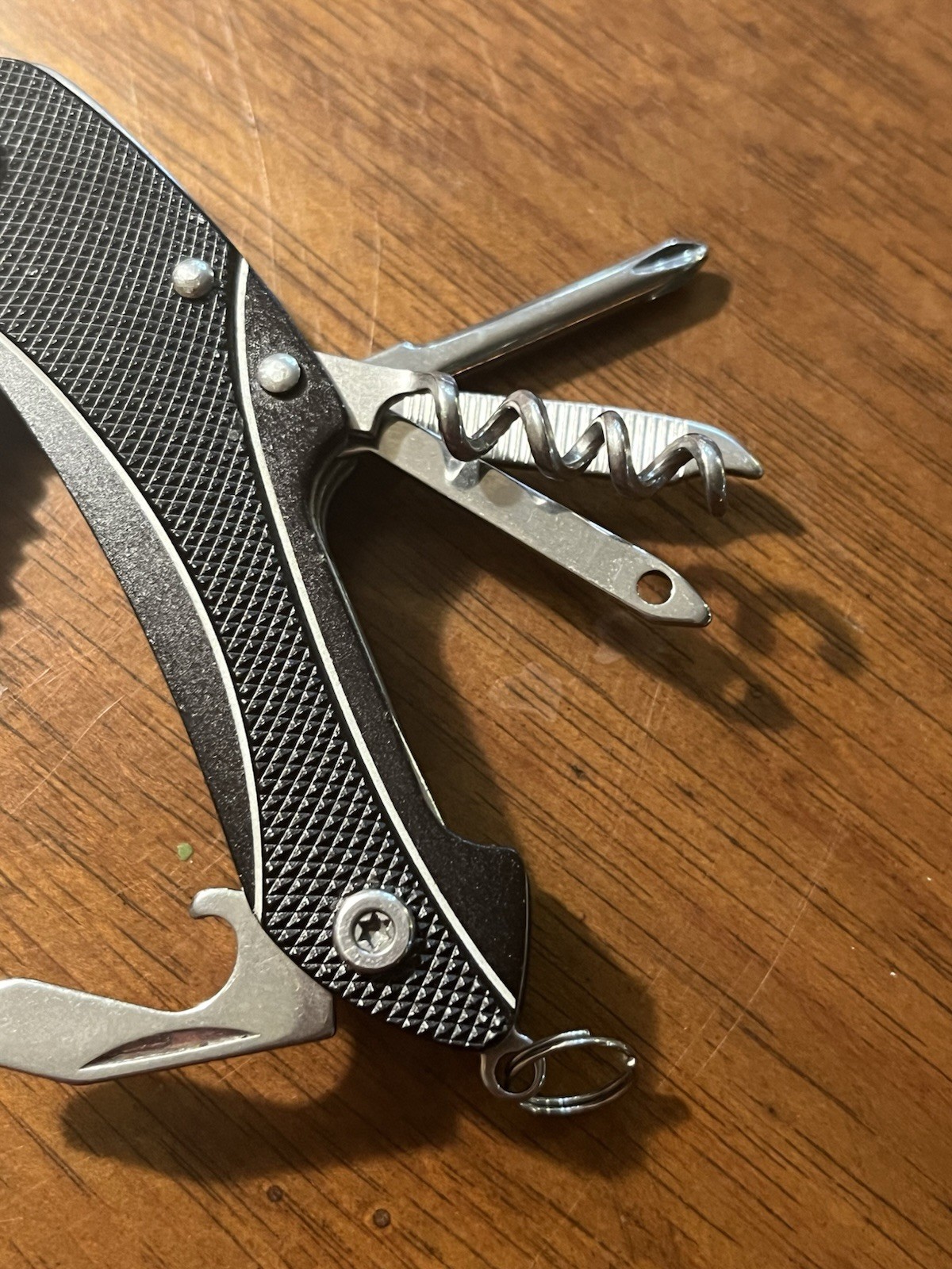 Multifunction Tactical 8 Blade & Utility Tool Black Stainless Steel With Case