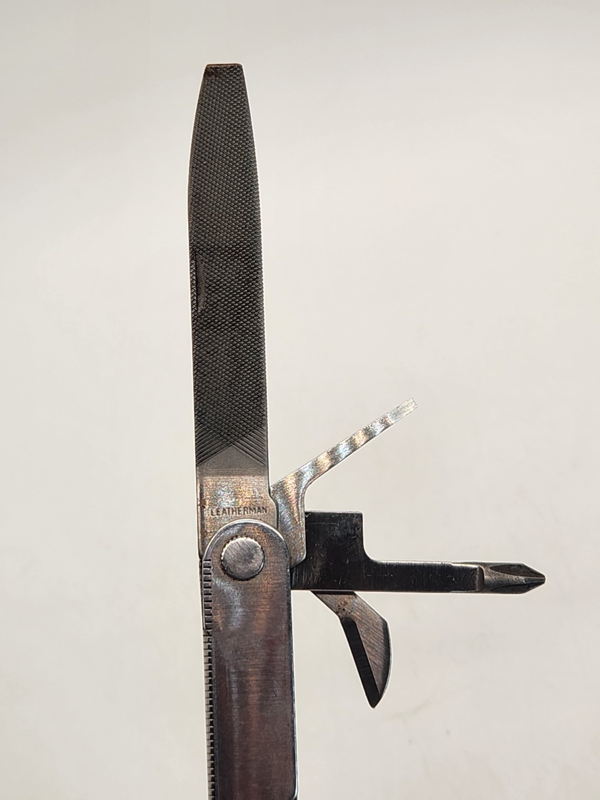 Vintage Original Leatherman Multi Tool 9 Tool Portland US Reg 1325473 w/Sheath