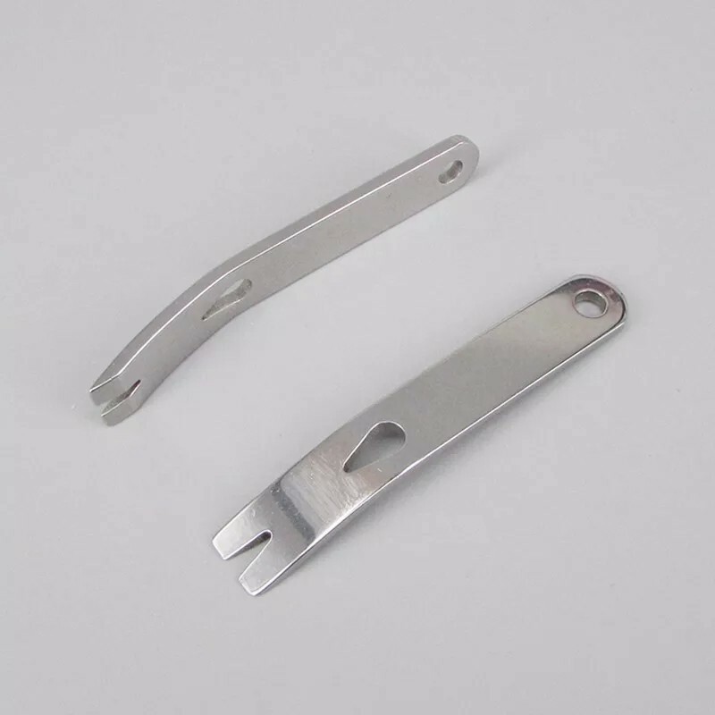 Survival SS Multi Tool EDC Crowbar Pocket Pry Bar Travel Hunt Fish Use Keychain