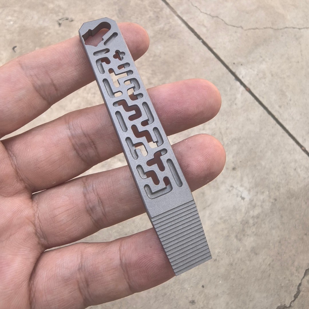 TC4 Titanium Alloy EDC Tool Pry bar – Hex screw wrench – Hollowed-out
