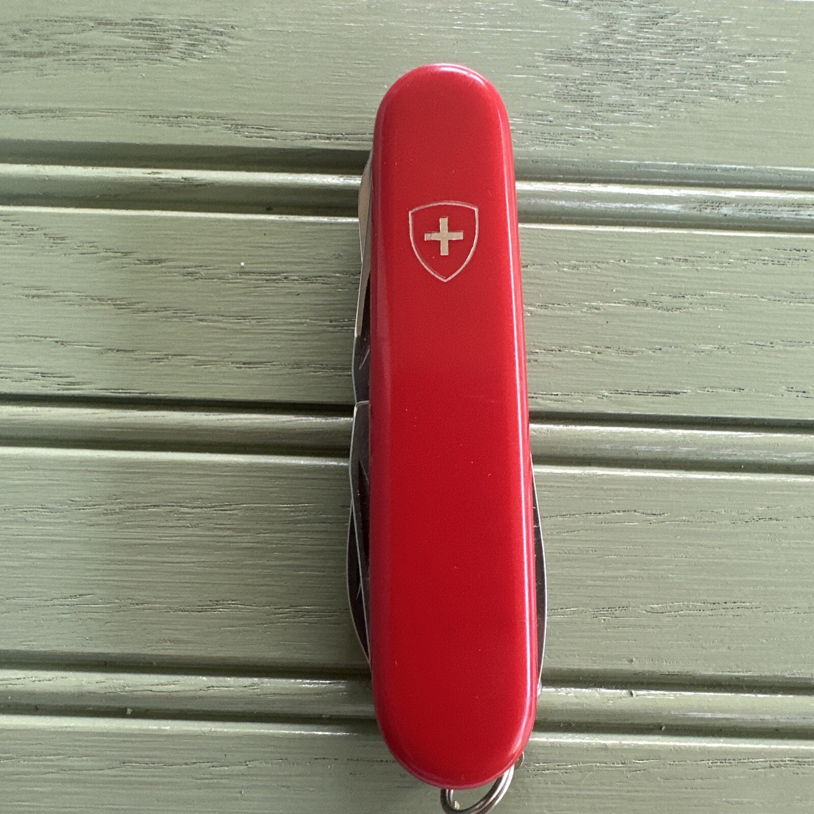 1976-1985 Red Victorinox Huntsman Swiss Army Knife, fish, hike, camp, EDC