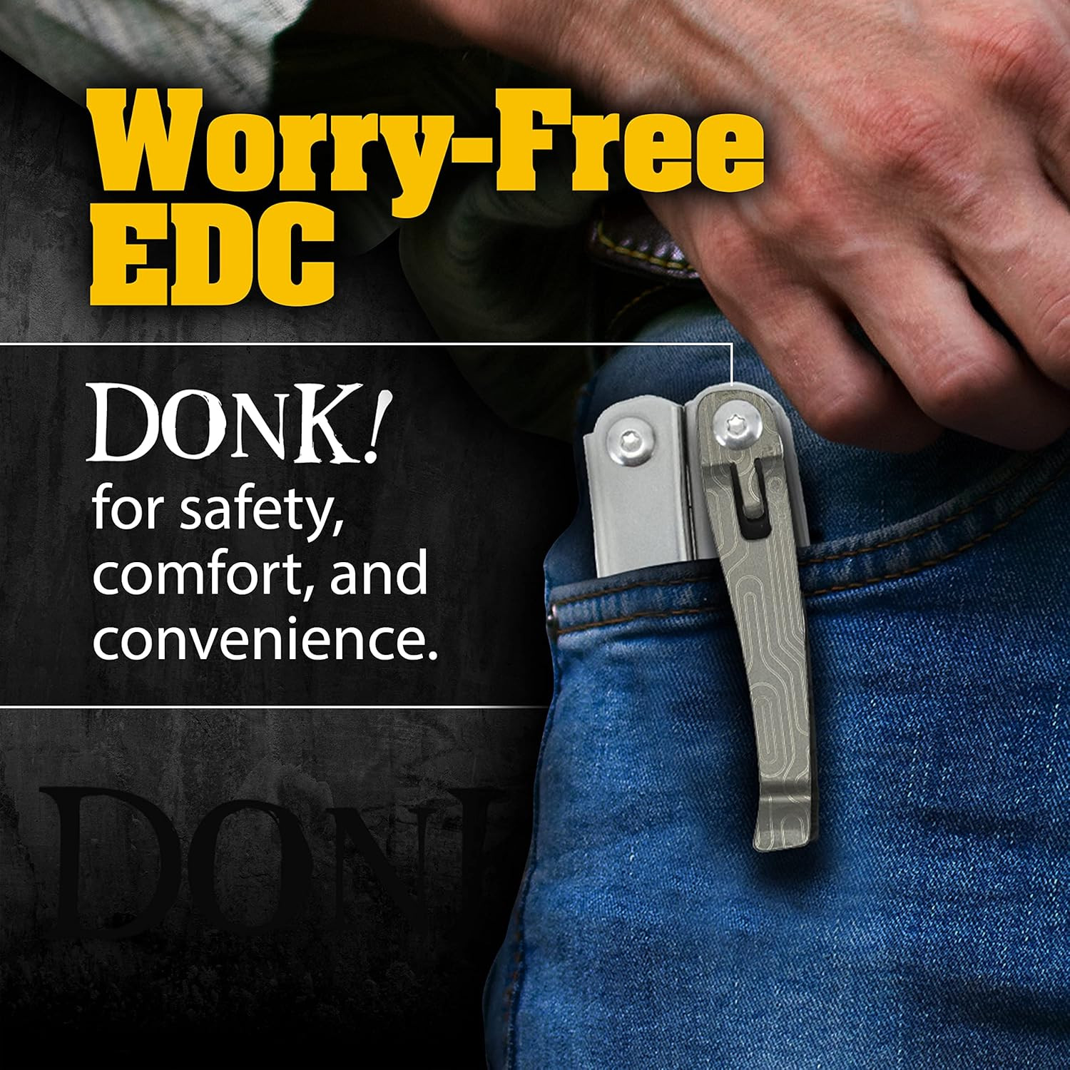 Titanium Pocket Clip. Made for Leatherman Wingman & Leatherman Sidekick. 5 Desig