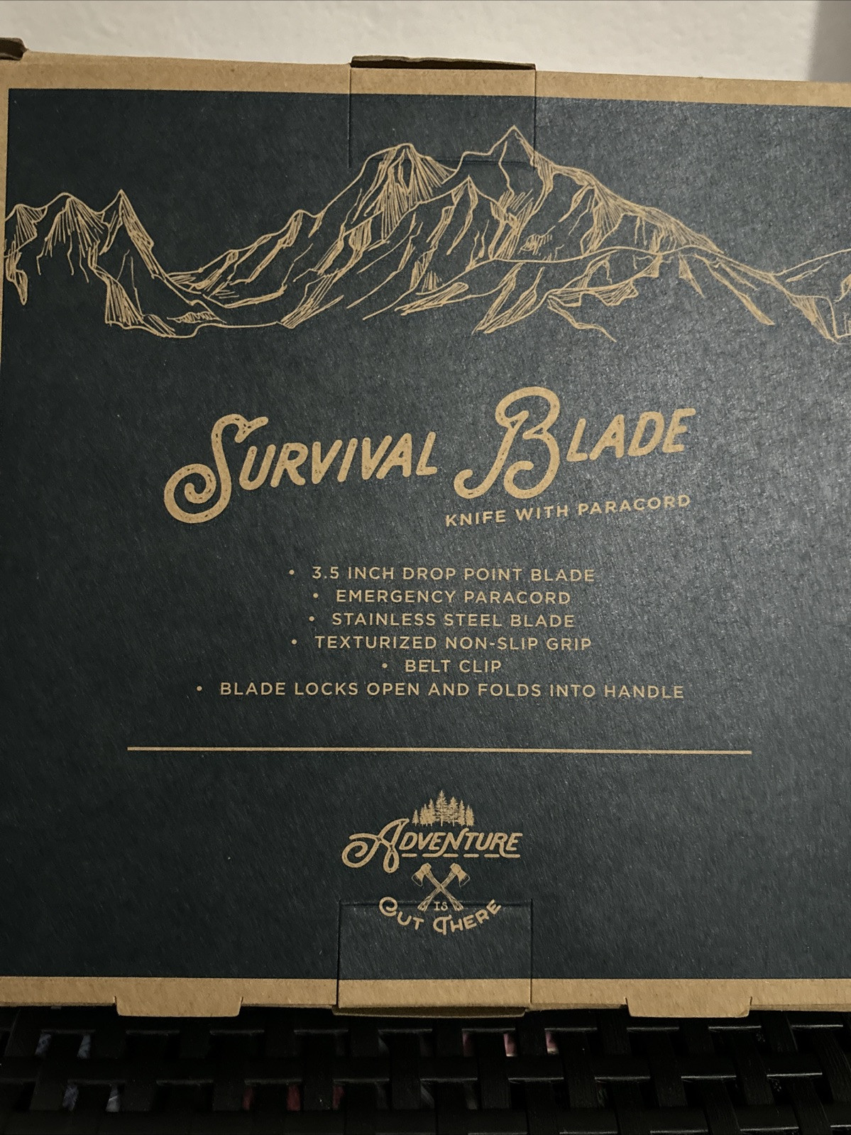 Adventure Out There Outdoor Survival Blade 3.5” Stainless Steel Drop Point NEW