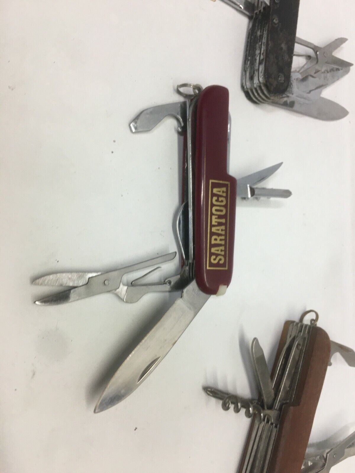 3 Saratoga Pocket Knife Screwdriver, Corkscrew, Toothpick, saw,multi tool
