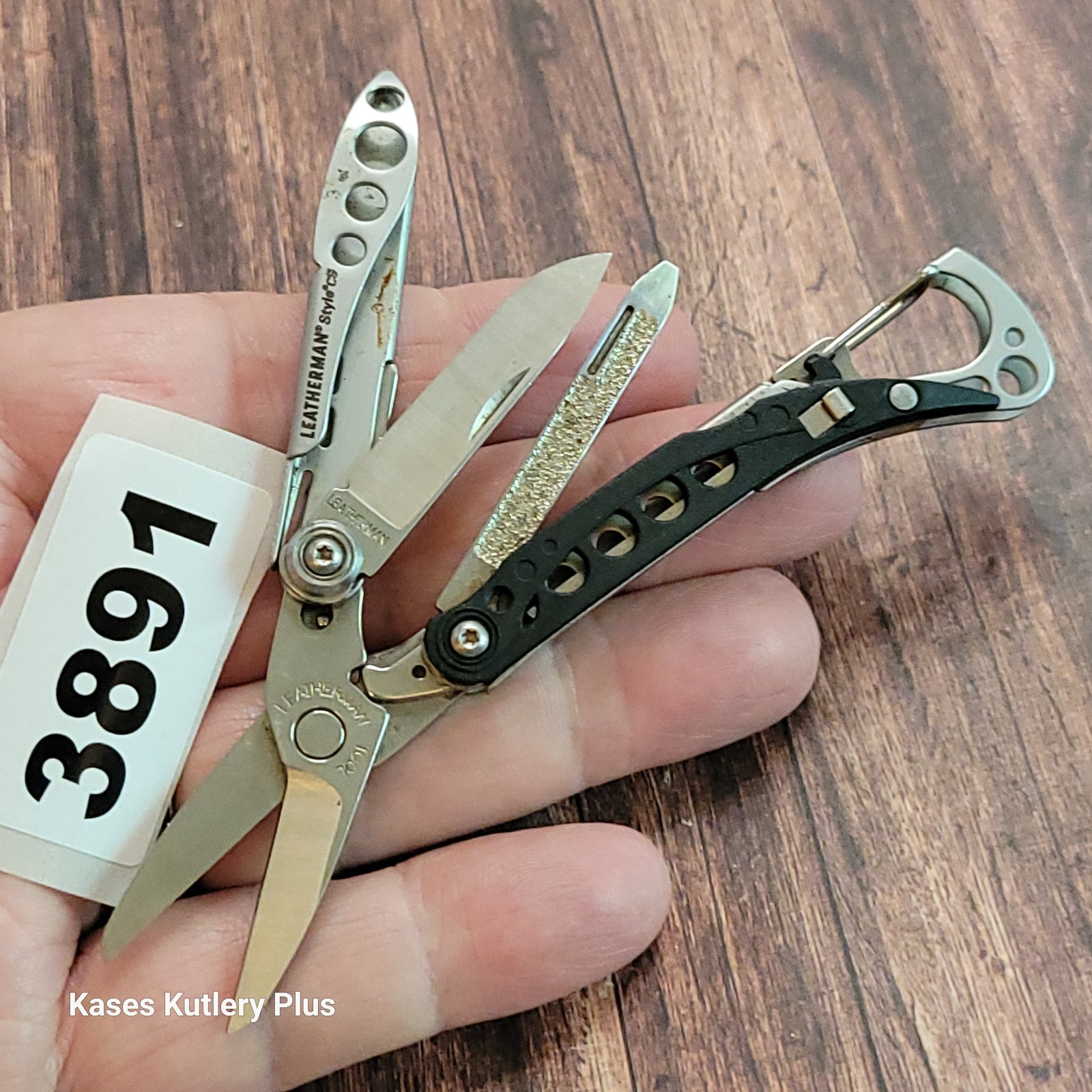 Leatherman Style CS Compact Folding Multi Tool Scissors Knife W/Attachment Clip