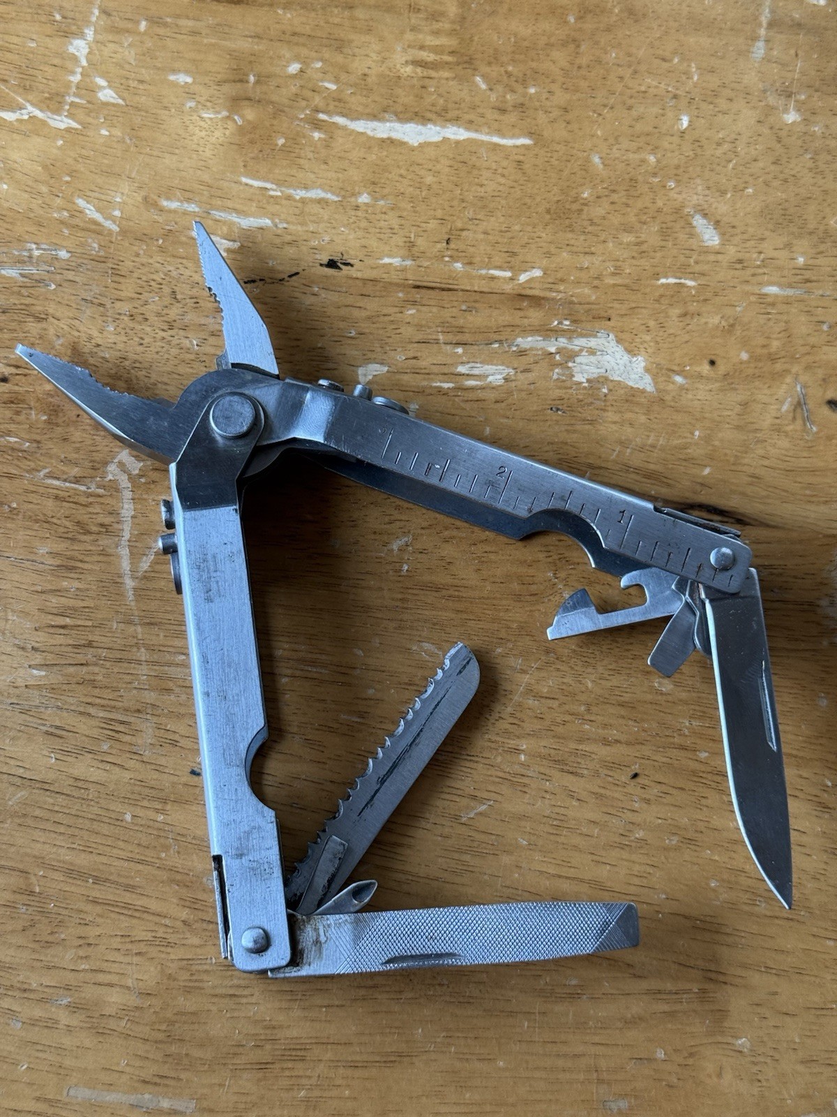 Carolina Knife & Tool Company Multitool Pliers Knife Folding Used Serrated