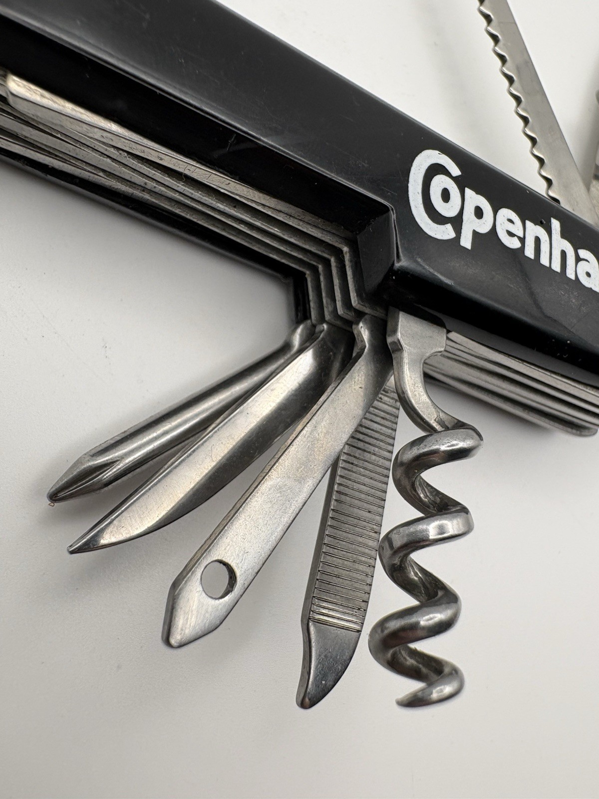 Vintage Copenhagen Snuff Multi Tool Pocket Knife Swiss Army Style Folding Knife