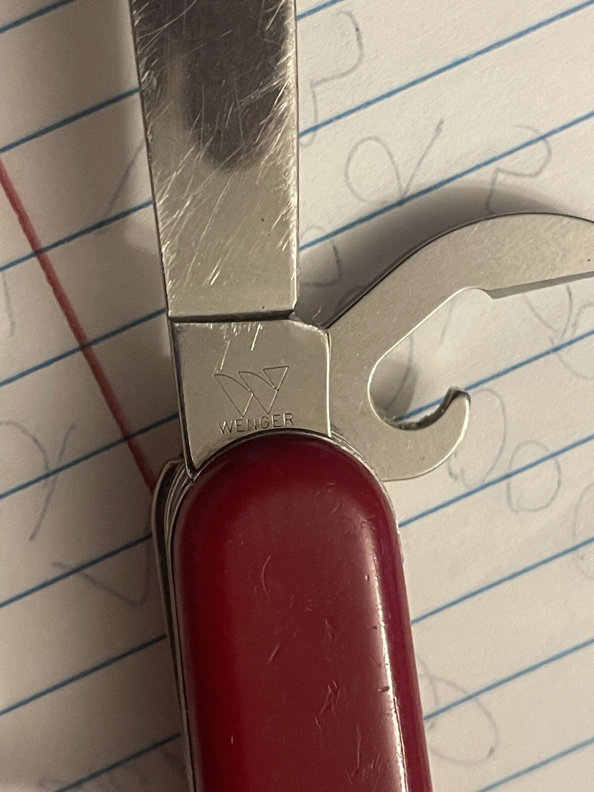 Wenger Delemont Swiss army knife The Yellow Pick Has Broken End As Shown
