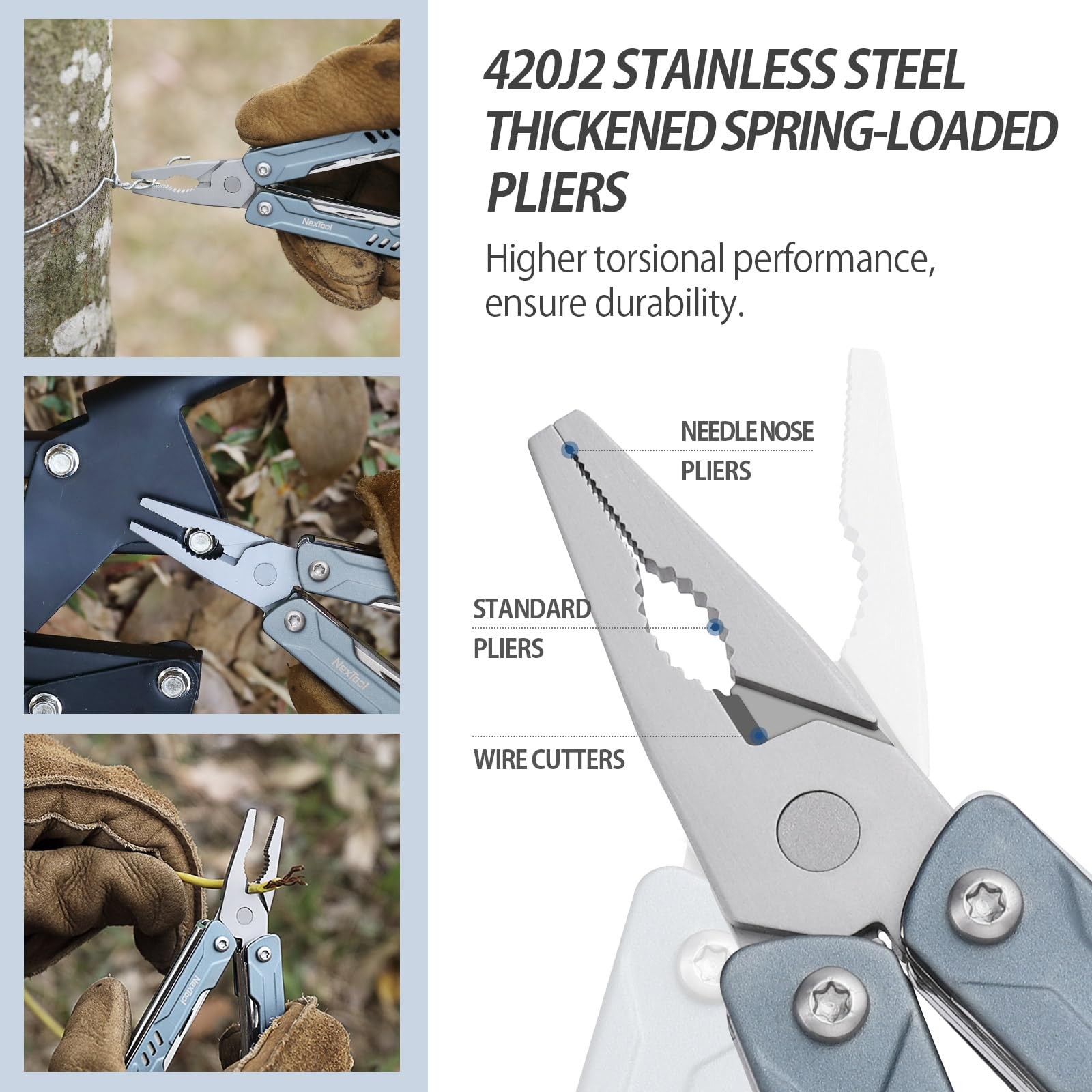 Mini Sailor S11 Keychain Multitool, 11-in-1 Compact EDC Pliers with Pocket , …