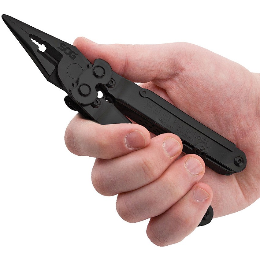 SOG Powerlock Eod – Black Oxide B61N-CP Stainless Black Wood Folding Knife