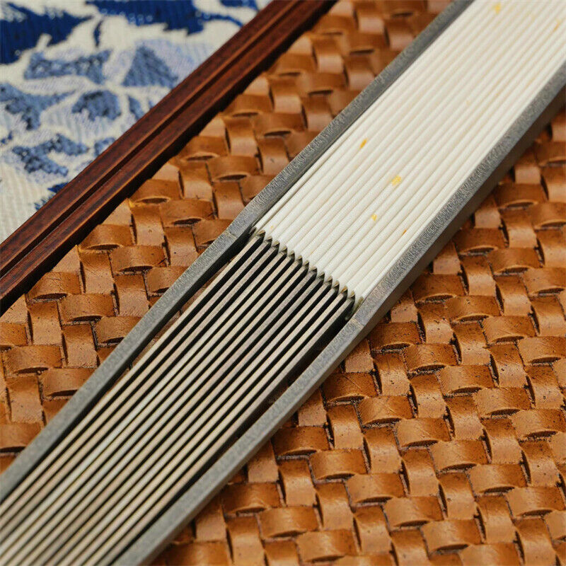 Titanium Alloy Folding Fan Martial Arts Portable Carving Kung Fu Tai Ji 6”