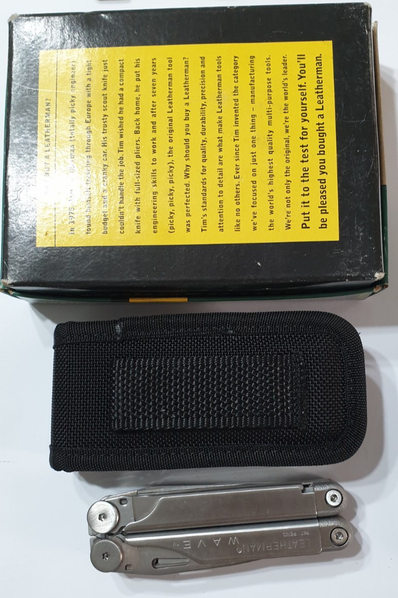 🔥🔥 Leatherman Super Tool Gen 1 OG + Bits + Adapter Hard Nylon Case Rare Set