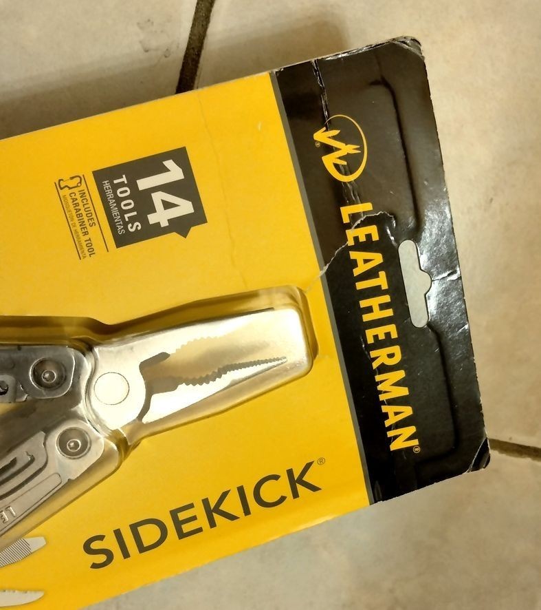 Leatherman Sidekick 14 Tool Multi Tool With Sheath & Carabiner, Stainless Steel