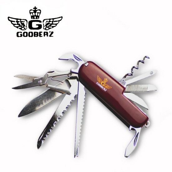 New Gooberz 10 in 1 Stainless Steel Multipurpose Multitool Folding Pocket Knife