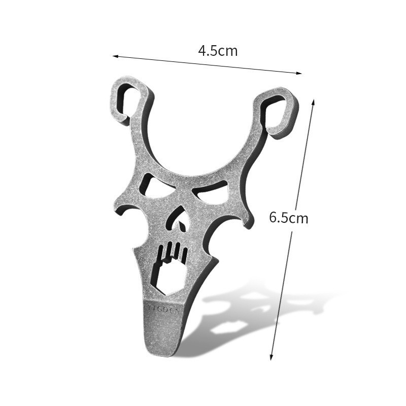 New Titanium Alloy Pocket Pry Bar Pendant Mini Crowbar Opener Keychain Multi EDC