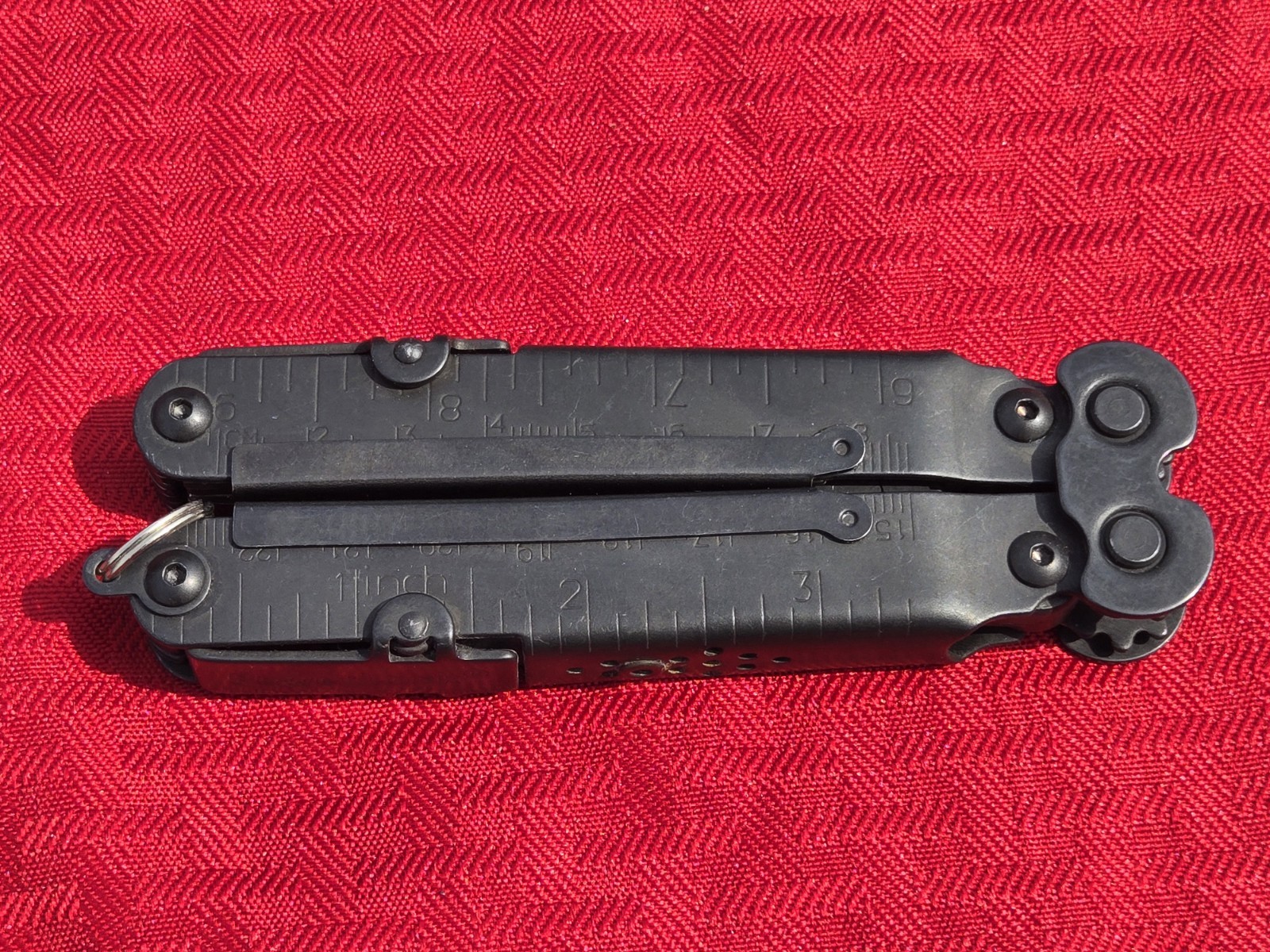 SOG PowerLock Multi-Tool Plier 18 Tools Black Compound Leverage w/Sheath EXC