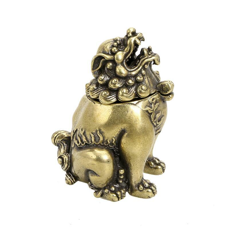Brass Pixiu Incense Burner Small Pixiu Statue House Decoration Animal Figurines