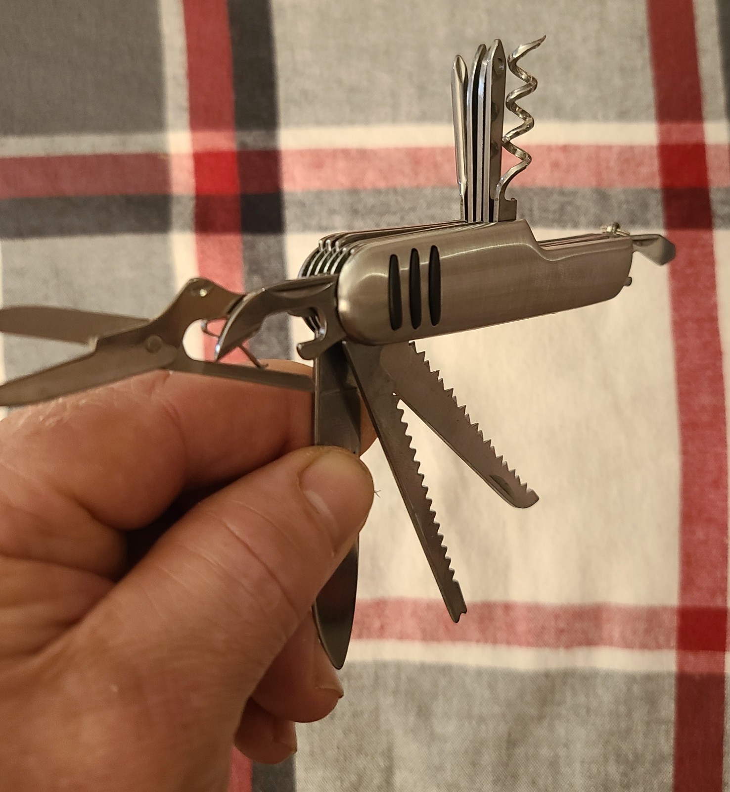 Swiss Style Multi Tool Pocket Knife Unbranded. Stainless Finish