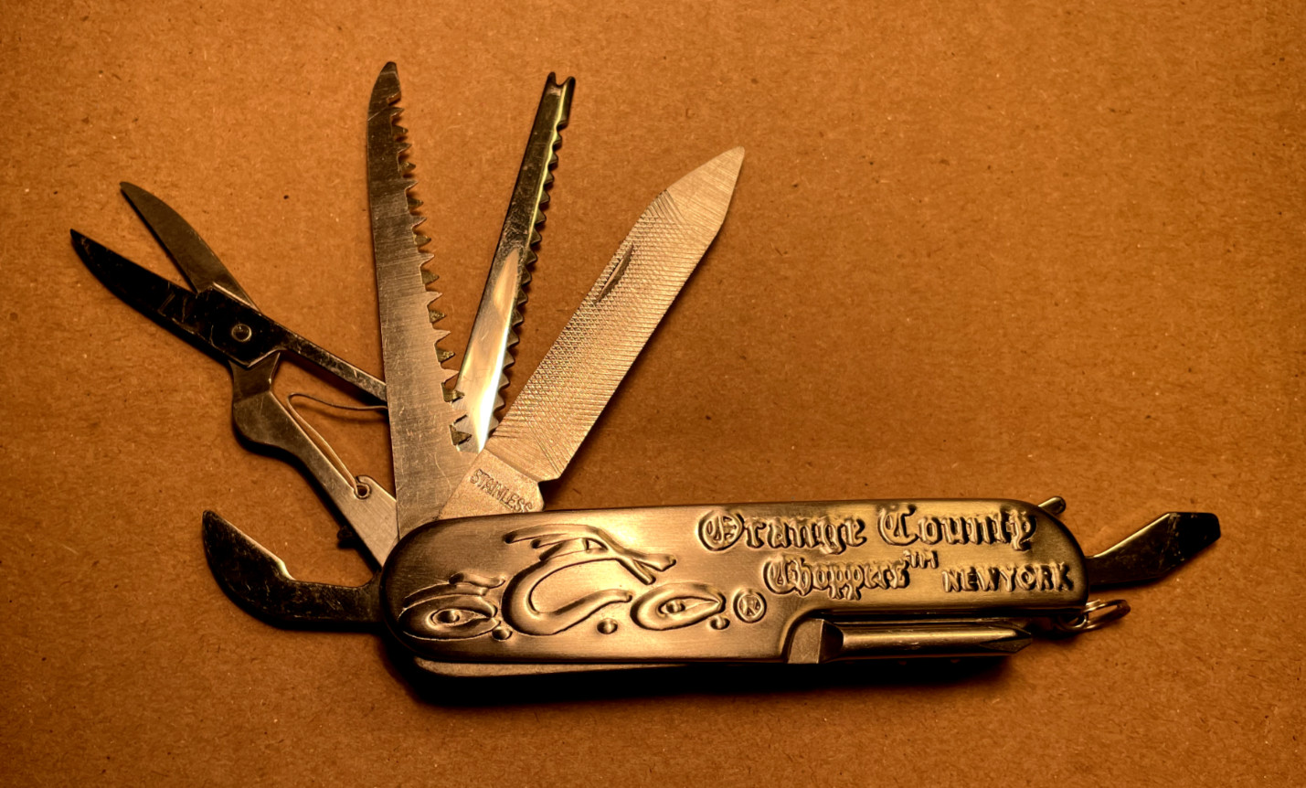 Rare Vintage Orange County Choppers Brand New York Multi-Function Pocket Knife