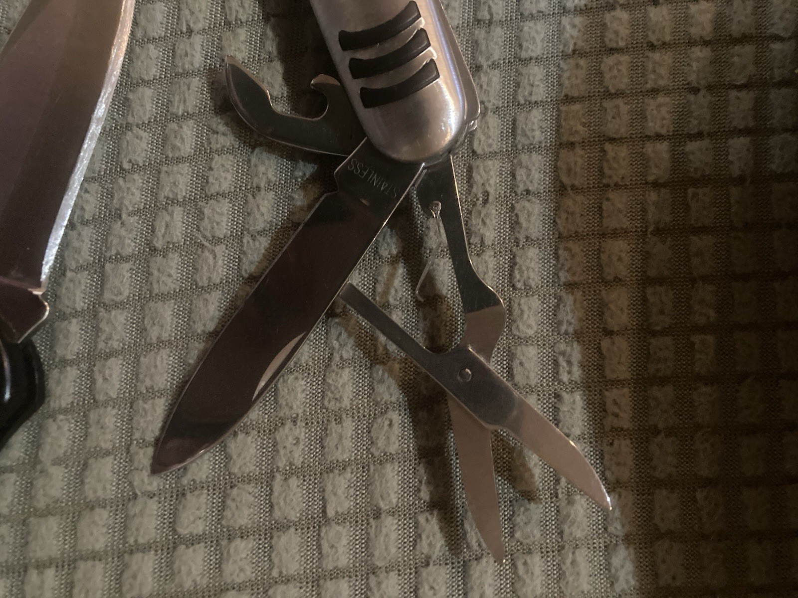 Two Pocketknives, One Multifunction With Seven Tools & One Imperial Schrade