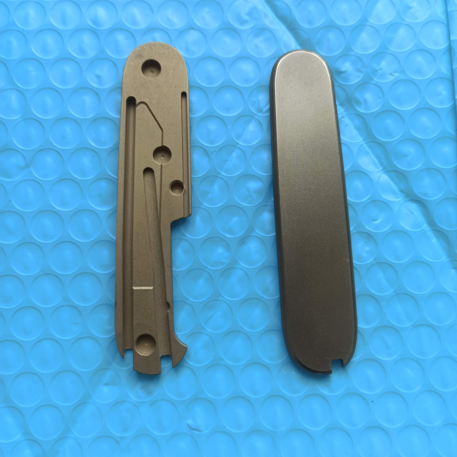 New 1 Pair Brass Handle Scales for 91 mm Victorinox Swiss Army