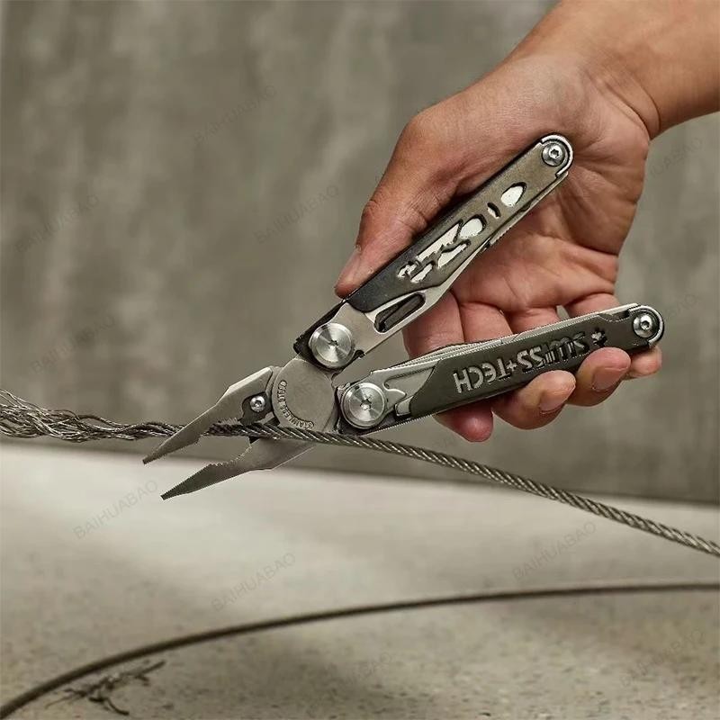 Swiss Tech 37-in-1 Multitool Pliers Folding Edc Scissors Survival Hand Tool