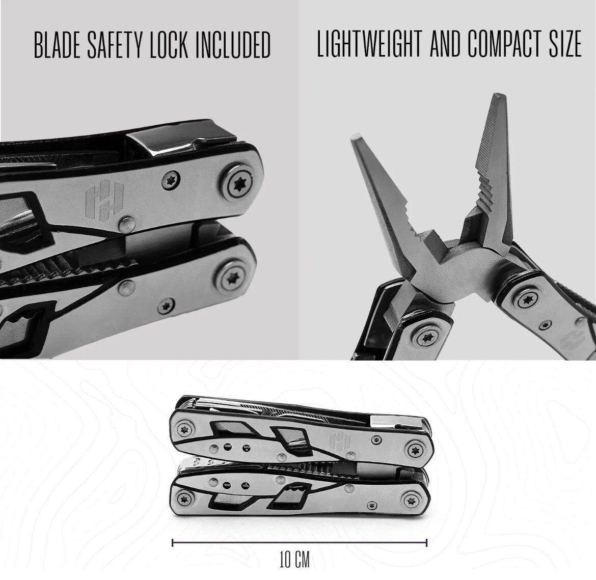 Multitool Plier – 12 In 1 Stainless Steel Pocket Multi Tool With Durable Sheath