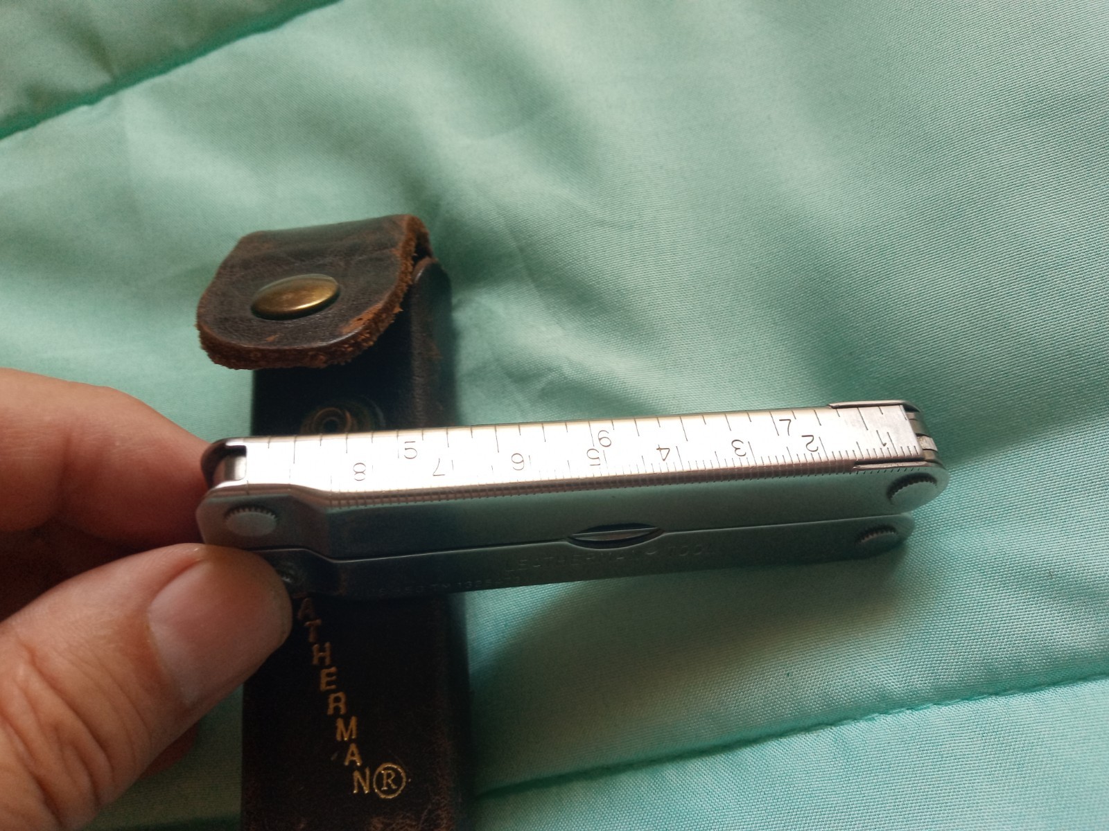 Vintage Genuine Original Leatherman Multitool Brown Leather Sheath Portland OR