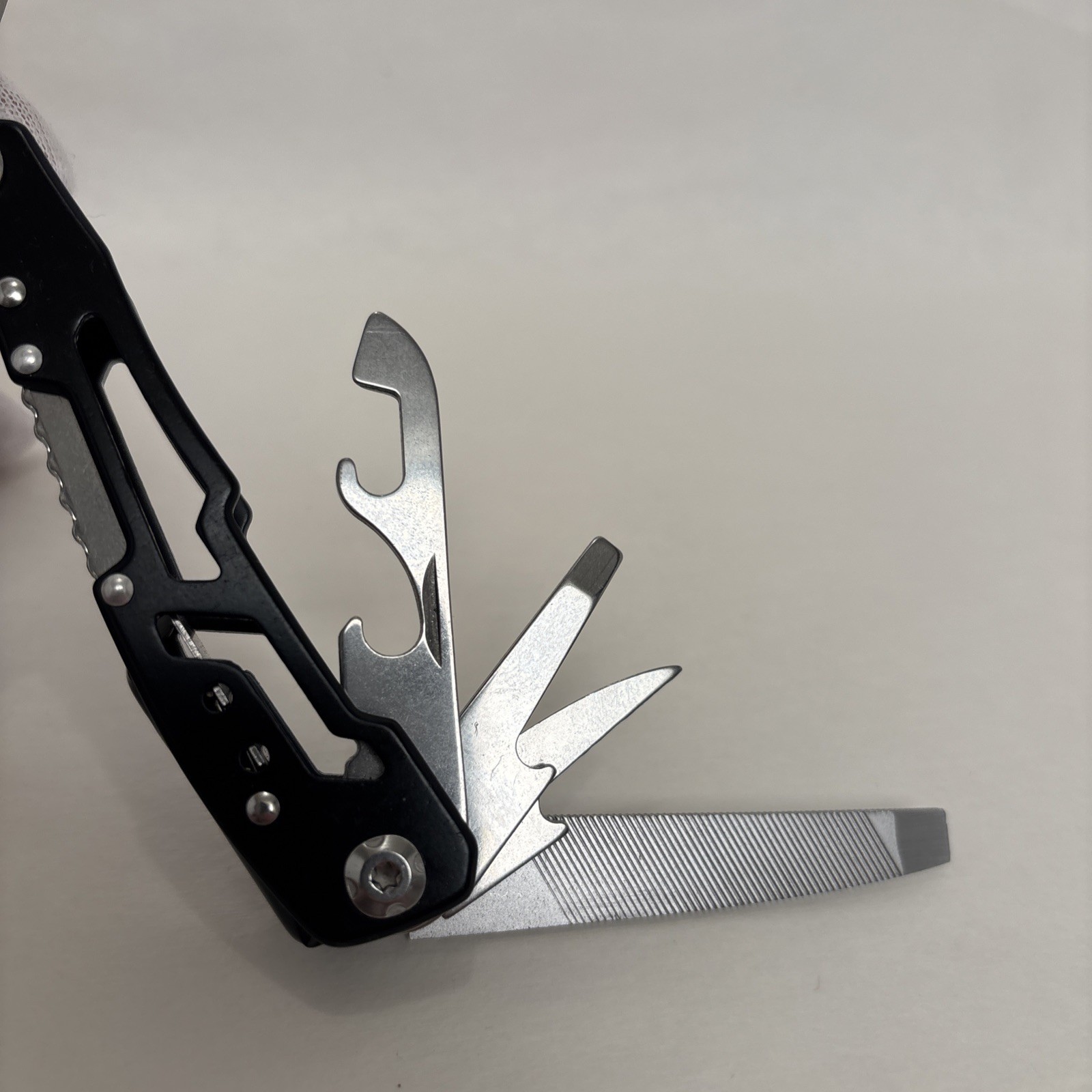 FANGFO Multi-Tool Tactical Black Heavy Duty Pocket Pliers EDC Tool w/ Pouch EDC