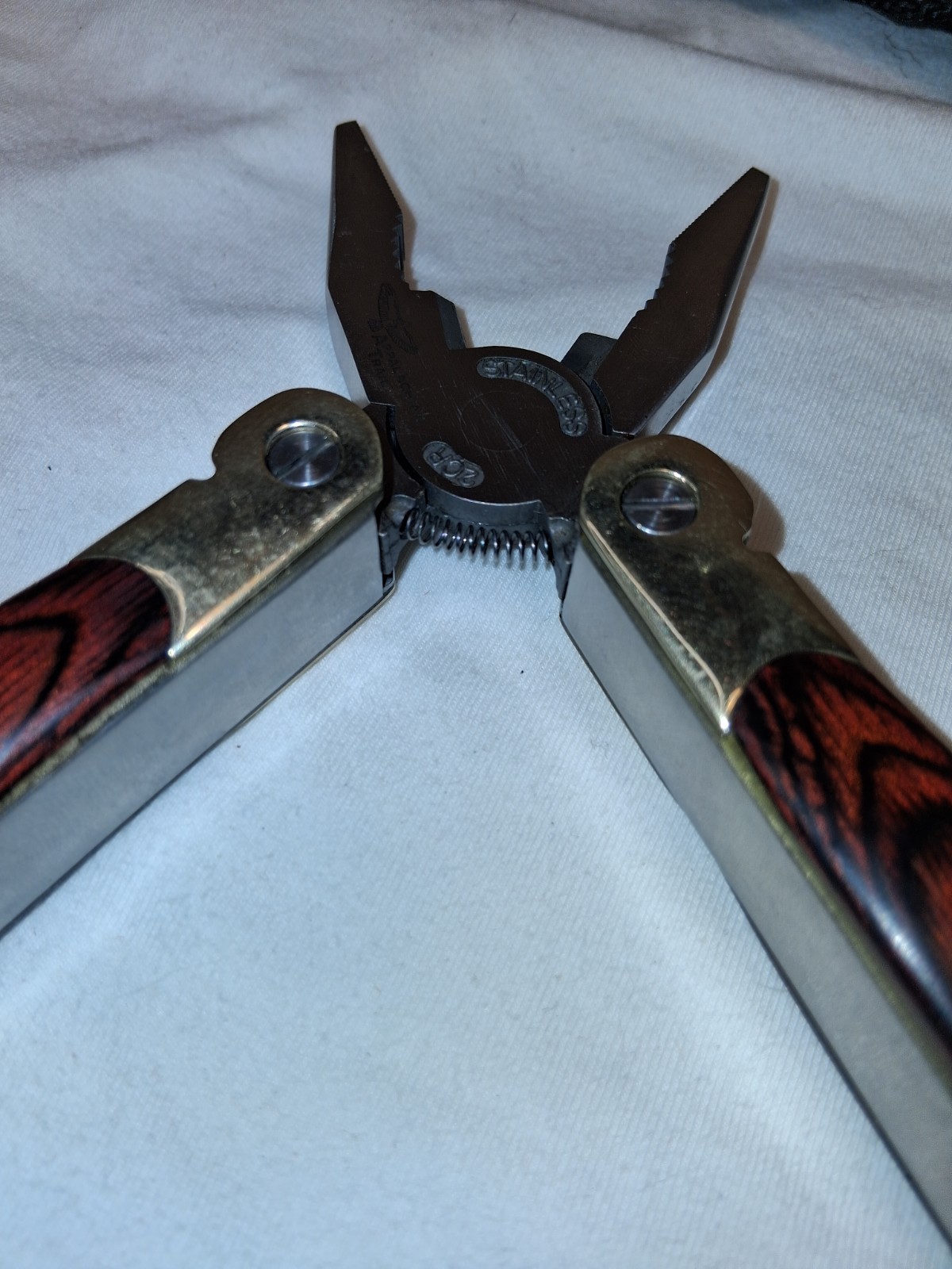 Appalachian Trail Multi-Tool 12-1 Tool – Stainless Steel Wood Inlay
