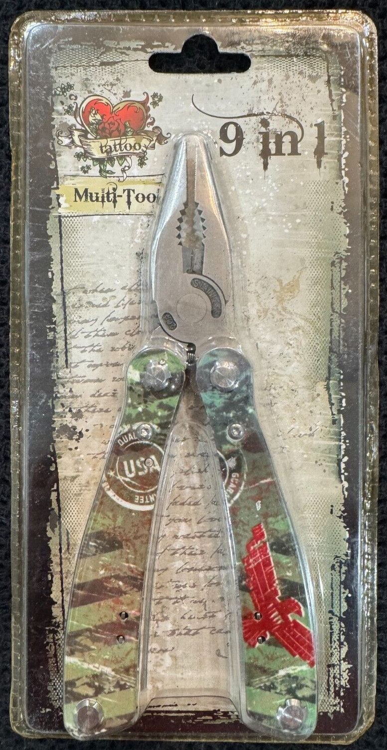 Iron Bridge Tools – Tattoo 9 in 1 Multi Tool – Camo design – New in Packaging