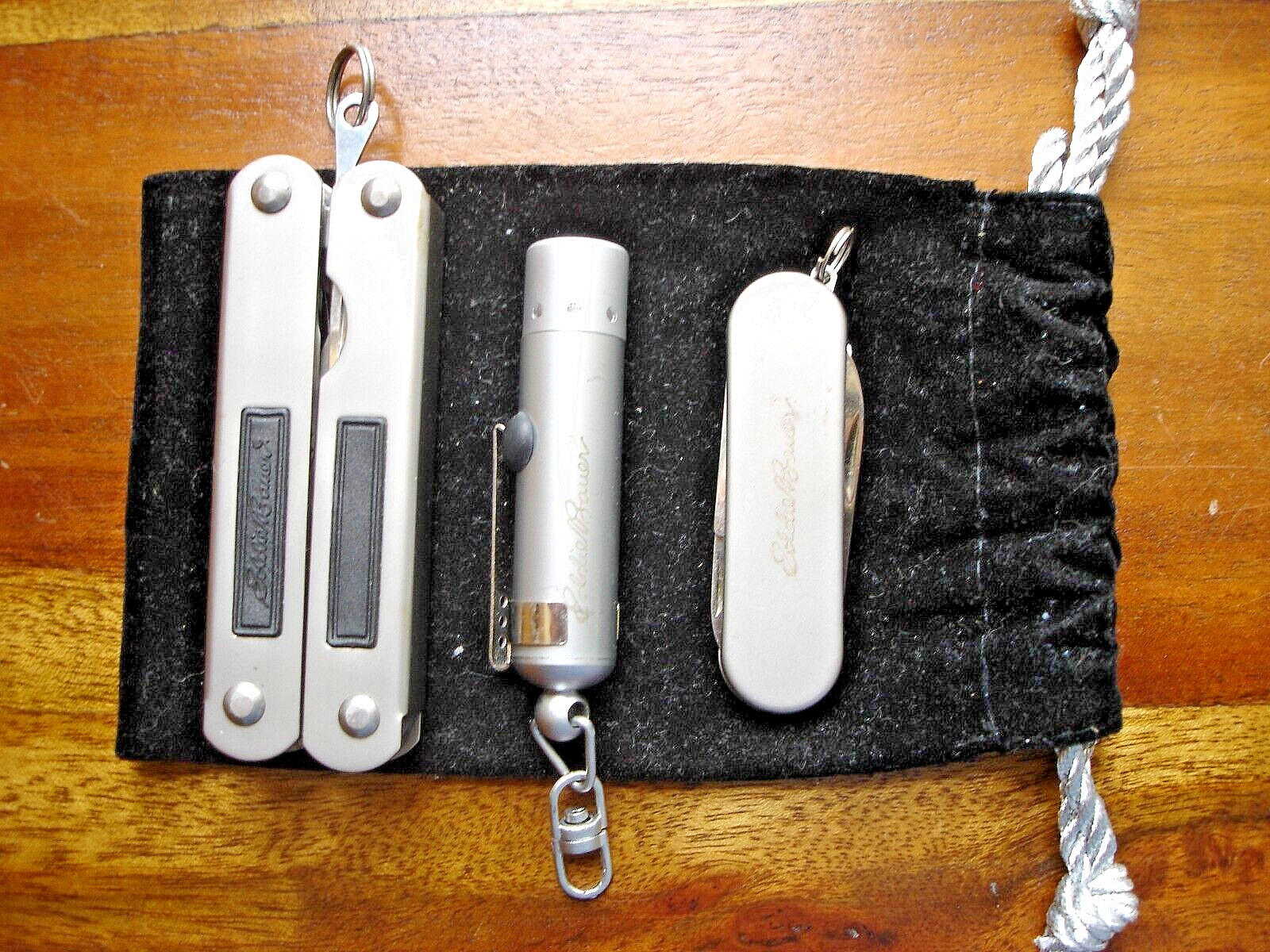 Eddie Bauer Travel Camping Multi-Tools +5 Manicure Set+3 & Led Light