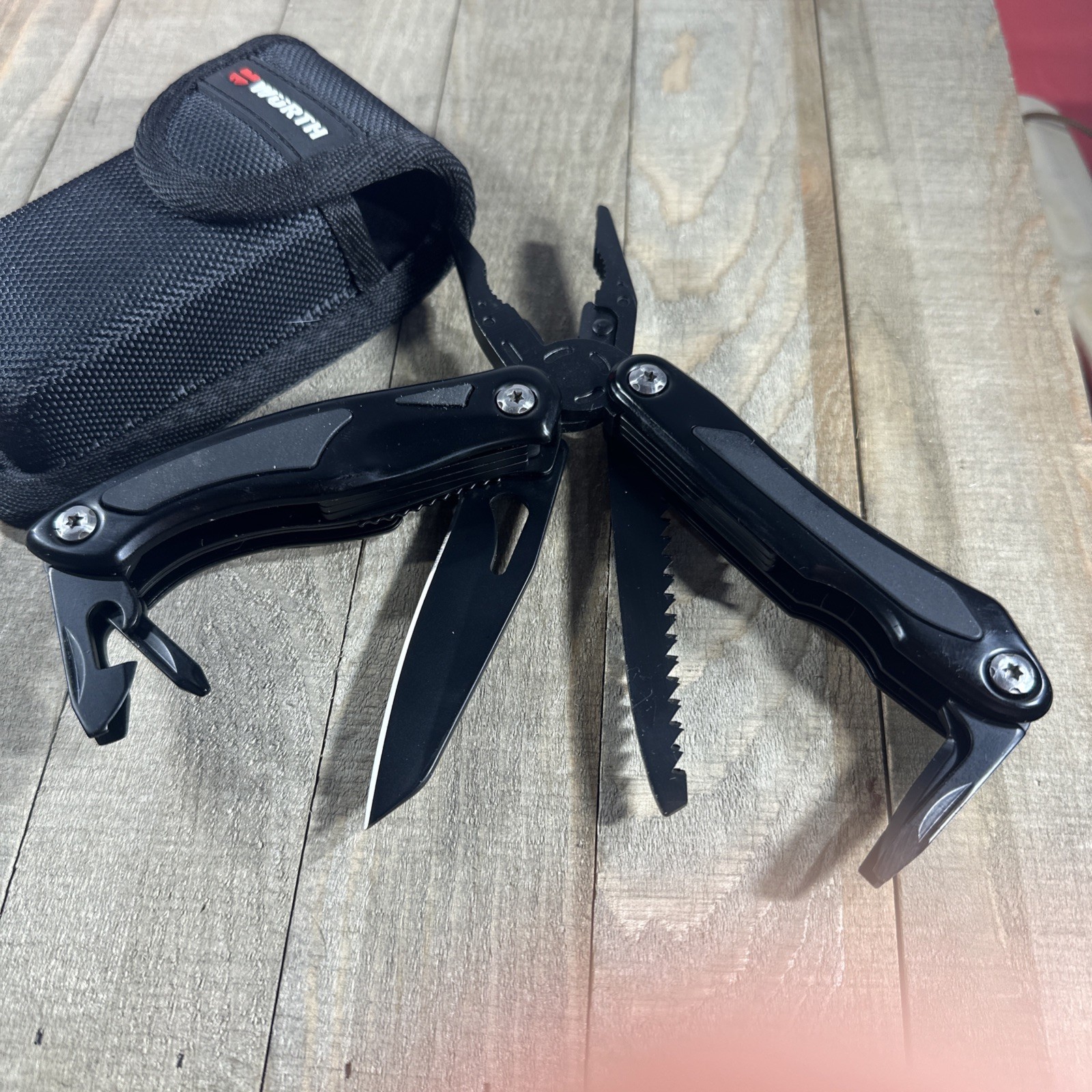 WURTH 11-in-1 Multi- Tool With Case Camping Outdoor Mint Condition. German Made