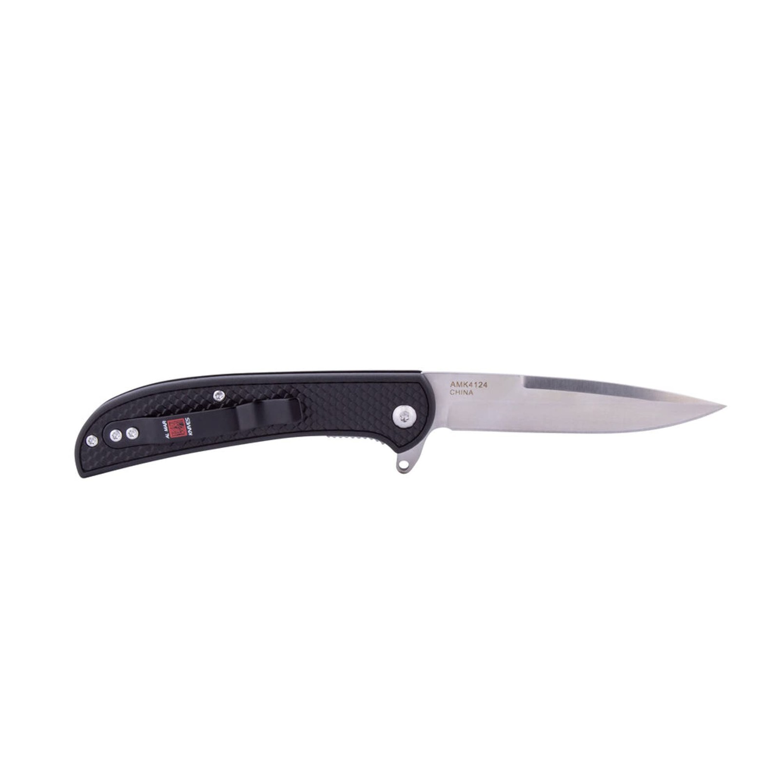 Al Mar Ultralight Eagle Linerlock 4″ 8Cr13MoV Black FRN Folding Knife AMK4126