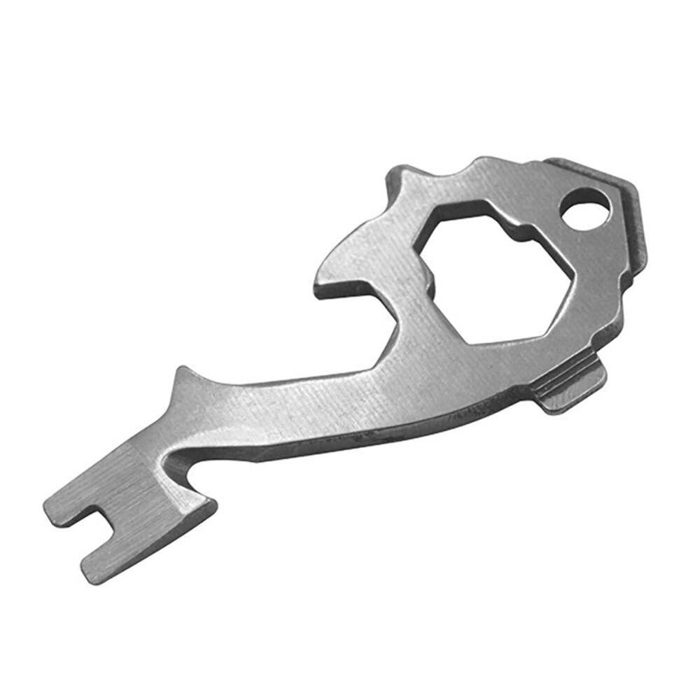 20-in-1 Stainless Steel Multi Tools Key Ring EDC Screwdriver Wrench Opener Set P
