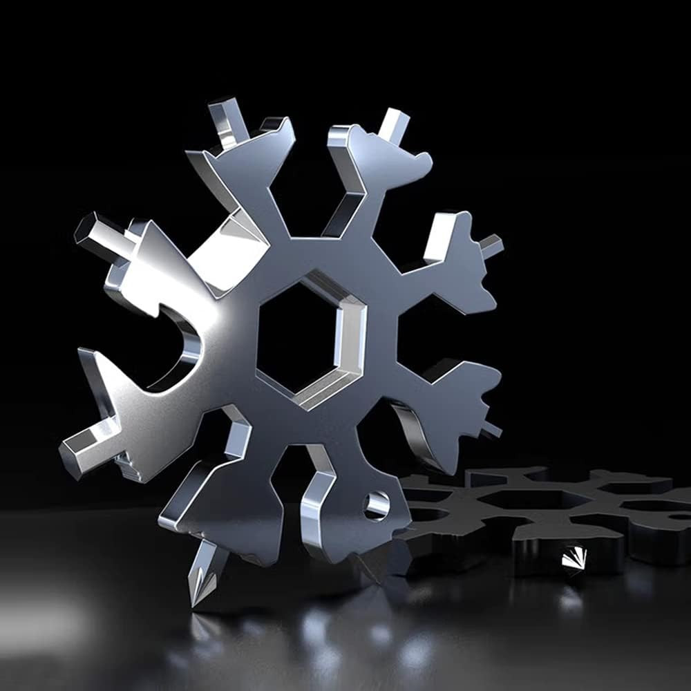 Stocking Stuffers for Adults Men, 2 Pack 18 in 1 Snowflake Multitool, Christmas