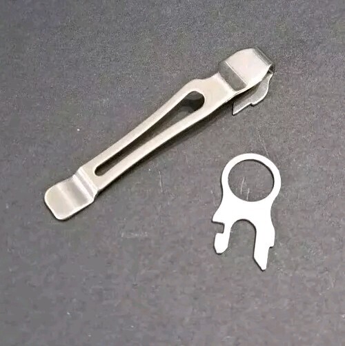 Leatherman Pocket Clip + Lanyard Ring | Quick Release Multi-Tool Chrome 2 Pieces