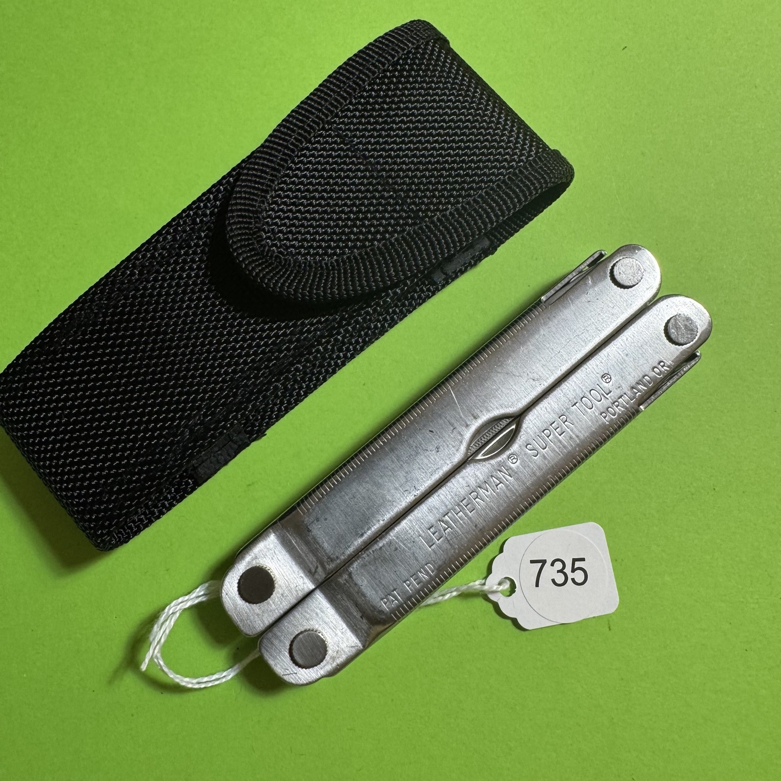 Leatherman Super Tool Plier Multi Tool Pocket Knife New Nylon Sheath EDC #735