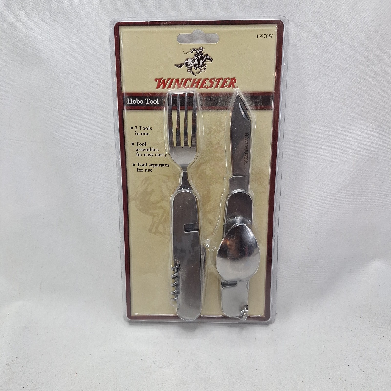 Winchester Model 45878W Hobo Tool Multi Use Camping Scout Knife 7 Tools in one
